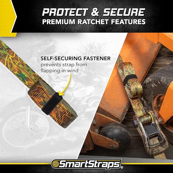 SmartStraps 1956 14' Ratchet Straps CamoX Tie Down Camo Webbing (5,000lb)