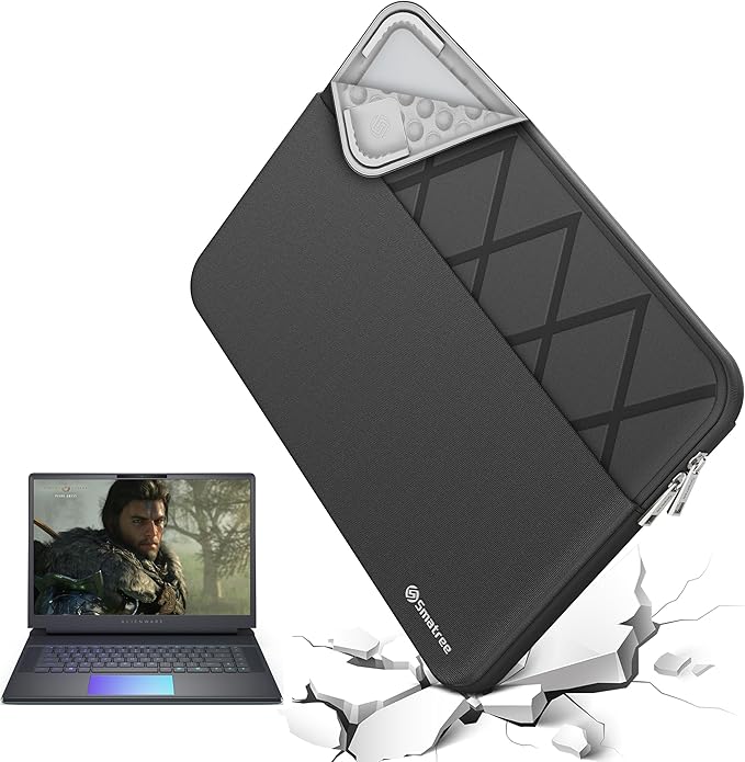 Smatree Laptop Sleeve for 13.3 inch DELL Latitude 7340 Laptop or 2-in-1,Case with Pocket,YKK Zipper,Patented Shockproof Design(E450)