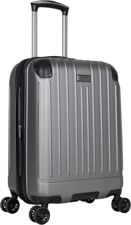 Kenneth Cole Reaction Flying Axis 20" Hardside Expandable 8-Wheel Spinner Carry-On Suitcase, Silver