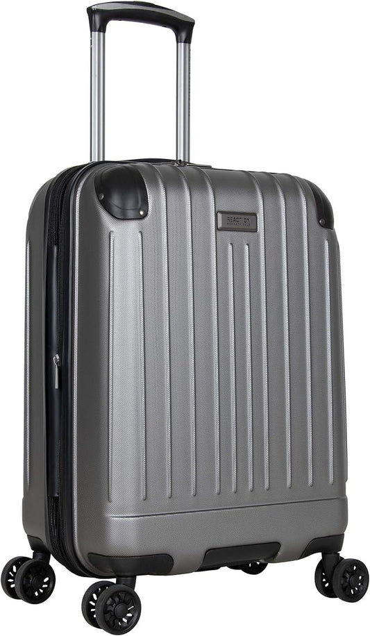 Kenneth Cole Reaction Flying Axis 20" Hardside Expandable 8-Wheel Spinner Carry-On Suitcase, Silver