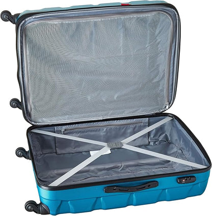 Samsonite Omni PC Hardside Expandable Luggage with Spinner Wheels, Caribbean Blue, 3-Piece Set (20/24/28)