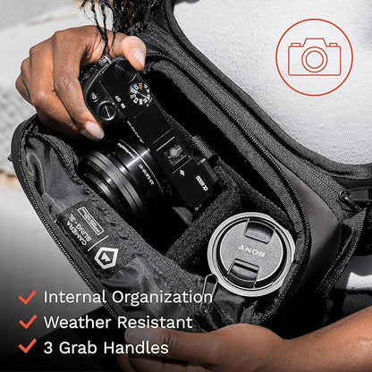 WANDRD ROGUE V1 3L Sling: Compact Camera Sling and Crossbody Bag with Fast Access, 3-Way Carry– Lightweight Everyday Bag Great for Travel, Photography, and Daily Use (Black)