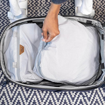 Peak Design Packing Cube, Raw, Weatherproof Luggage Cube with Dual Compartment Organization, Expansion and Compression, Zipper Opening, Travel Organizer for Men and Women, Size M