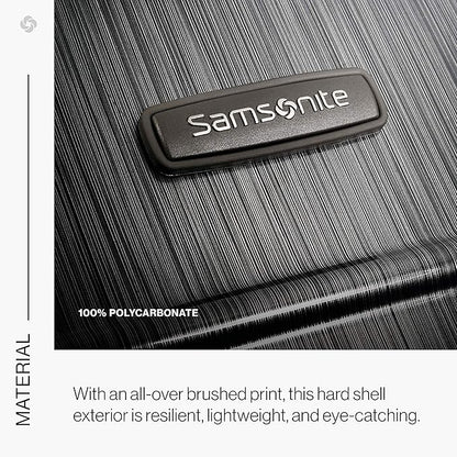 Samsonite Winfield 2 Hardside Expandable Luggage with Spinner Wheels, Brushed Anthracite, 2-Piece Set (20/24)
