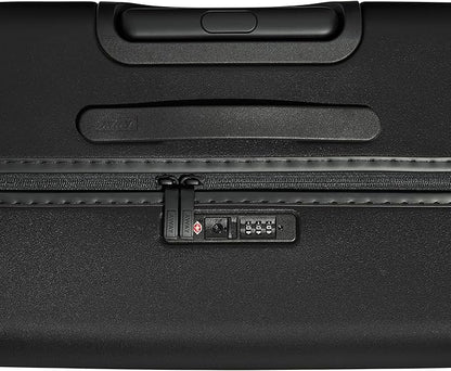 Away Medium Checked Luggage, Lightweight Hard Shell Suitcase with Spinner Wheels, Durable Rolling Luggage, TSA Lock, 26 Inch, Jet Black