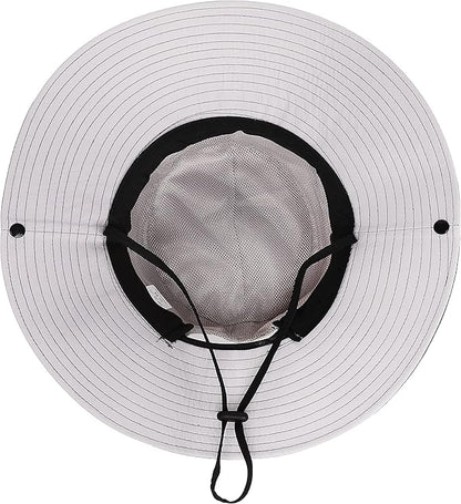 Womens Summer Sun Hat Beach Hat Wide Brim Outdoor UV Protection Hat Foldable Cool Mesh Ponytail Bucket Hat