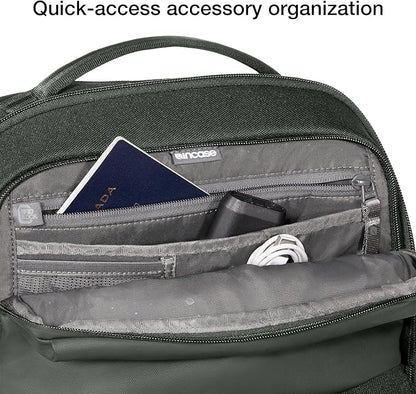 Incase A.R.C. Commuter Backpack 26L – Work and Laptop Bag – Fits up to 16 inch Laptop and MacBook – RFID Pocket, 6 Zippered Compartments, Tablet Sleeve – Everyday and Travel Backpack – Smoked Ivy