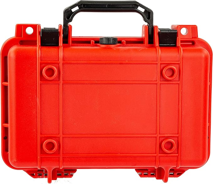 Eylar Protective Gear and Camera Hard Case Waterproof Dry Box with Foam 11.6 Inch 8.3 Inch 3.8 Inch (Red)