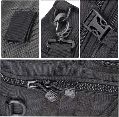 hopopower Tactical Sling Bag, Sport Bag Military Rover Shoulder Backpack EDC Assault Range Bag, Chest Pack Handbag Waterproof