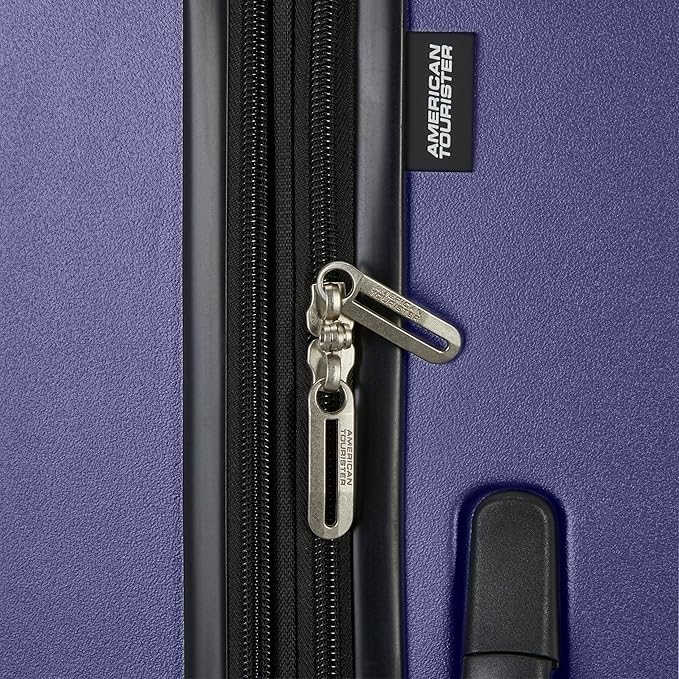 American Tourister Westridge Hardshell Luggage Set - 3 Piece Set - 20" Carry-On, 24” & 28” Checked Luggage Set with 360° Spinner Wheels - Expandable Suitcases for Extended Travel - Dusk Purple