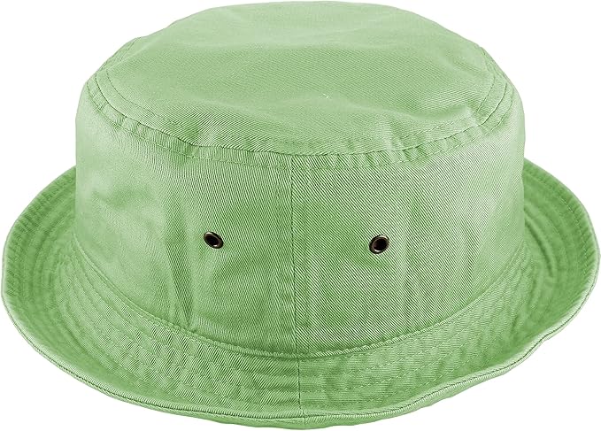 Gelante Solid Color 100% Cotton Bucket Hat for Women and Men Packable Travel Summer Beach Hat