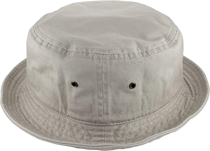 Gelante Solid Color 100% Cotton Bucket Hat for Women and Men Packable Travel Summer Beach Hat