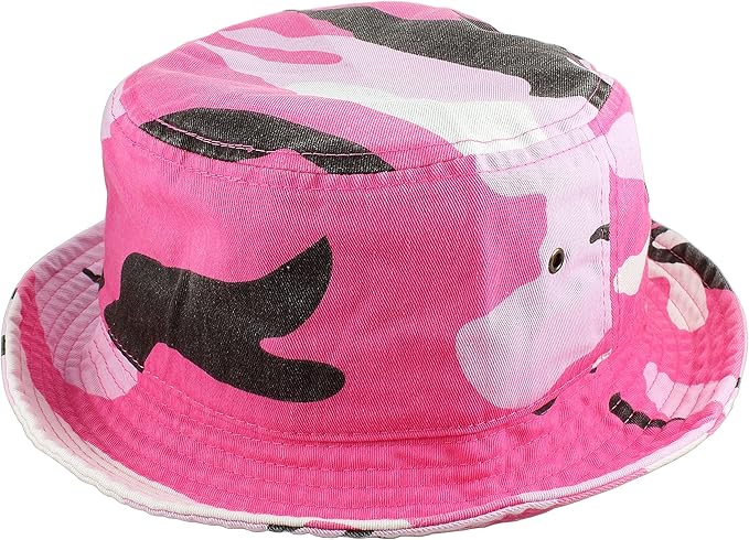 Gelante Solid Color 100% Cotton Bucket Hat for Women and Men Packable Travel Summer Beach Hat