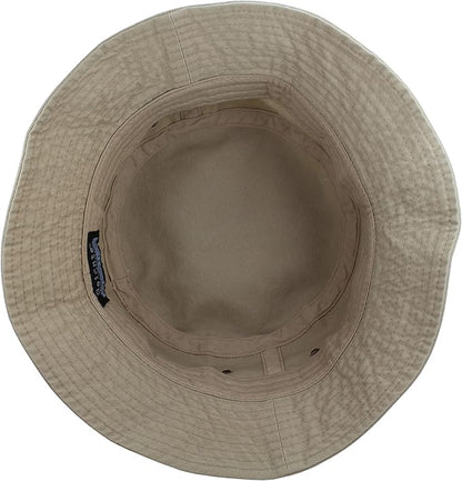 Gelante Solid Color 100% Cotton Bucket Hat for Women and Men Packable Travel Summer Beach Hat