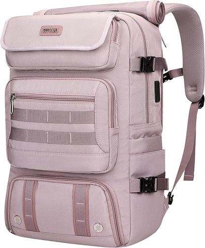 PIJUSHI Travel Backpack for Women Carry on Duffle Bag Backpack For Airplanes Luggage Rucksack with Shoe Compartment(PE048 Light Purple)