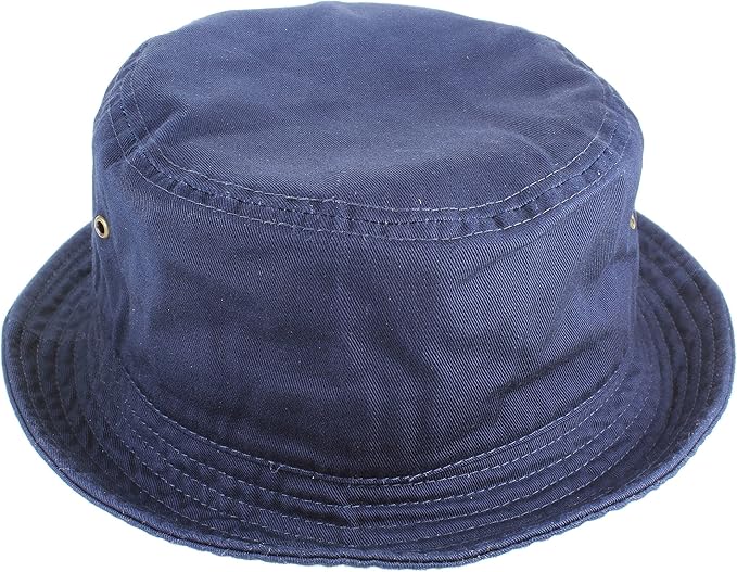 Gelante Solid Color 100% Cotton Bucket Hat for Women and Men Packable Travel Summer Beach Hat