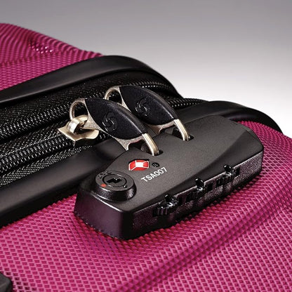 Samsonite Omni PC Hardside Expandable Luggage with Spinner Wheels, Radiant Pink, 3-Piece Set (20/24/28)