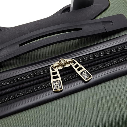 Travelers Club Chicago Expandable Luggage, Thyme Green, 20" Carry-On