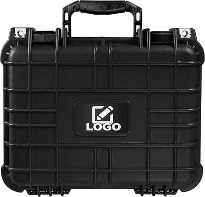 Eylar Protective Hard Camera Case Water & Shock Proof w/Foam TSA Approved 13.37 Inch 11.62 Inch 6 Inch Black (With Custom Logo Plate)