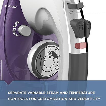 BLACK+DECKER Easy Steam IR40V Compact Iron & IR1350S Professional Steam Iron Bundle