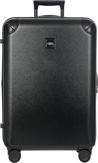 Bric's Amalfi Lightweight Hard Shell Suitcase – Expandable Checked Luggage with Water-Repellent Zip, Smooth 360° Wheels & TSA Lock - 27 Inch, Black