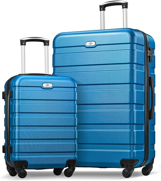 Suitour 2 Piece Luggage Sets,Hard Shell Carry on Luggage and Lightweight 28 inch Checked Luggage for Travel (20 in/28in)