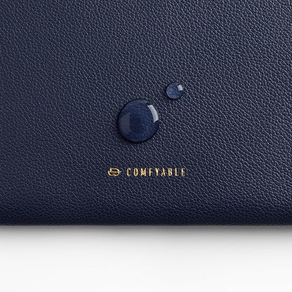 Comfyable Leather Laptop Sleeve Compatible with 16 Inch MacBook Pro M4 2024 & 15 Inch MacBook Air M4 M3 M2 2025, Blue