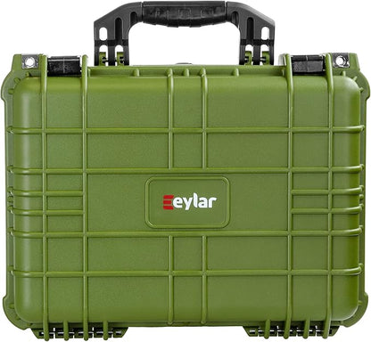 Eylar Standard 16" Gear, Equipment, Hard Camera Case Waterproof with Foam TSA Standards