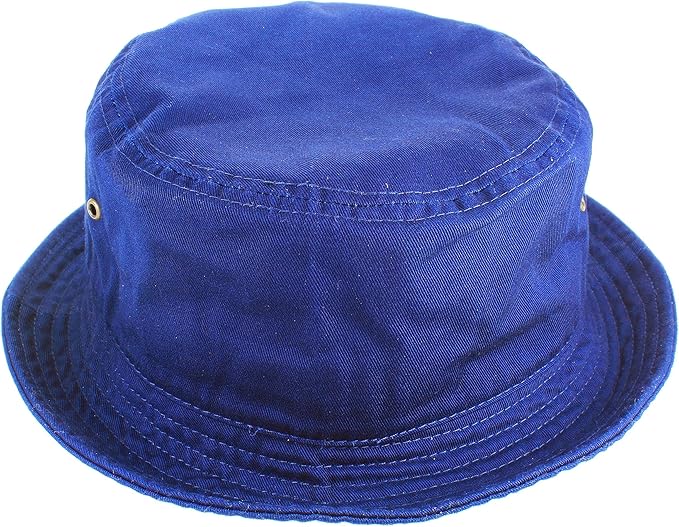 Gelante Solid Color 100% Cotton Bucket Hat for Women and Men Packable Travel Summer Beach Hat