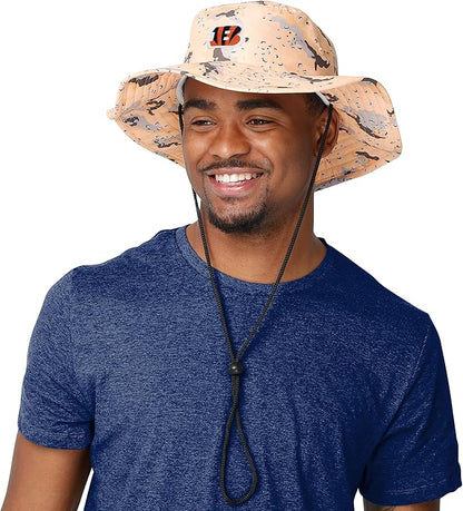 NFL Solid Team Color Logo Sport Outdoor Sun Bucket Boonie Hat