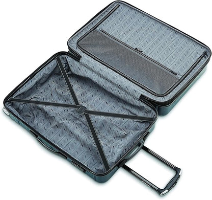 Samsonite Omni 2 28-Inch Large Checked Hardside Luggage with 360° Spinner Wheels - Scratch Resistant Hardshell - TSA Lock - Expandable Polycarbonate Shell for Lightweight Travel - Nova Teal