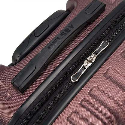 Delsey Paris Alexis Durable Hardside Luggage, Expandable Lightweight 4-Wheel Spinner, Easy Grip Telescoping Handle for Smooth Mobility, TSA-Lock Incorporated, Men and Women, Burgundy, Check-In 29-Inch