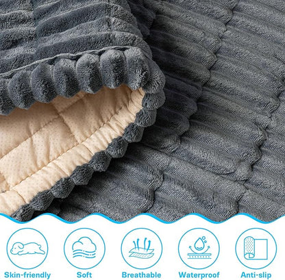Dog Car Seat Cover for Back Seat, Dog Bed for Car, Fit for Backseat Extenders, Car Seat Protector, Nonslip Soft Durable for Cars Trucks and SUVs (Dark Gray, 24.8"*54")