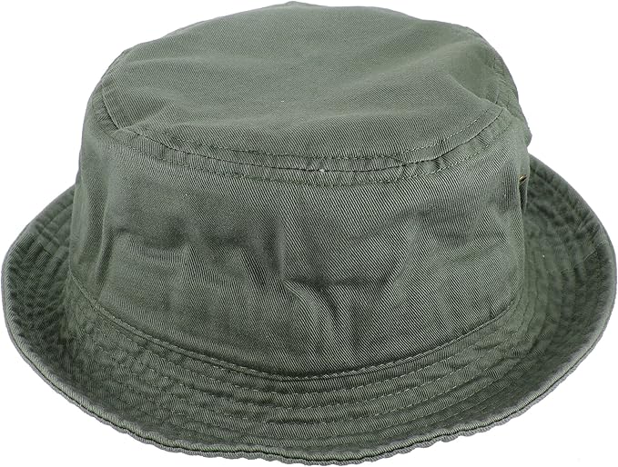 Gelante Solid Color 100% Cotton Bucket Hat for Women and Men Packable Travel Summer Beach Hat