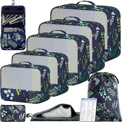 BAGAIL 9 Set Packing Cubes Luggage Packing Organizers for Travel Accessories