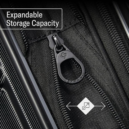Samsonite Omni 2 International Carry-On Luggage with 360° Spinner Wheels - Scratch Resistant Hardshell - TSA, Airline-Approved - Expandable Polycarbonate Shell for Lightweight Travel - Artic Silver