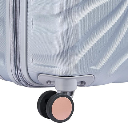 DELSEY PARIS Alexis Durable Luggage Set, Expandable & Lightweight 4-Wheel Spinners, and Easy Grip for Smooth Journeys, TSA-Lock Incorporated, Men and Women, Platinum/Rose Gold, 2-Piece Set (21"/29")