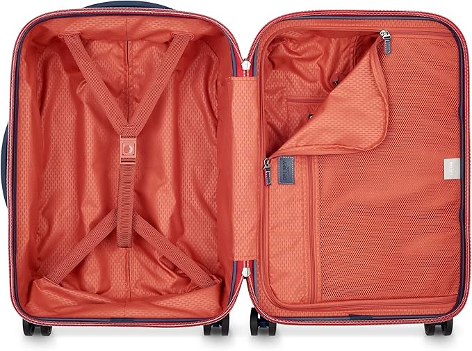 DELSEY PARIS Chatelet Air 2.0 Hardside Luggage with Spinner Wheels, Navy Blue, Carry on 20 Inch