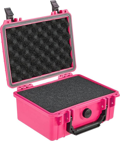 Eylar Protective Camera Hard Case Water & Shock Proof w/Foam, TSA Standards 9.12 inch 7.56 inch 4.37 inch (Pink)