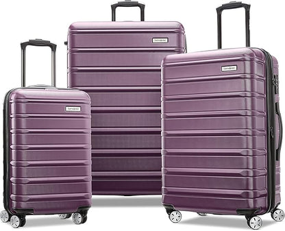 Samsonite Omni 2 Hardside Expandable Luggage with Spinner Wheels, 3-Piece Set (19/24/28), Icy Lilac