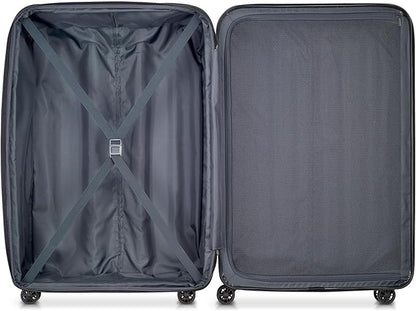 DELSEY PARIS Helium Aero Hardside Expandable Luggage with Spinner Wheels, Brick Red, Checked-Large 28 Inch