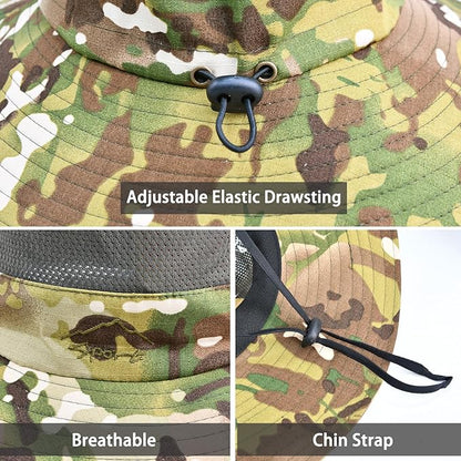 Sun Hats for Men Women Fishing Hat UPF 50+ Breathable Wide Brim Summer UV Protection Hat