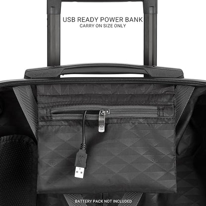 SwissGear 7272 Energie Expandable Hardside Luggage with Spinner Wheels and TSA Lock, Light Gold, 3-Piece Set (19/24/27)