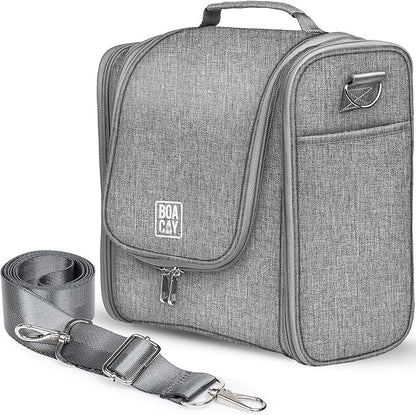 BOACAY Extra Large Hanging Travel Toiletry Bag for Women and Men, Makeup Bag, Bathroom & Shower Organizer Kit for Accessories, Cosmetics, Essentials