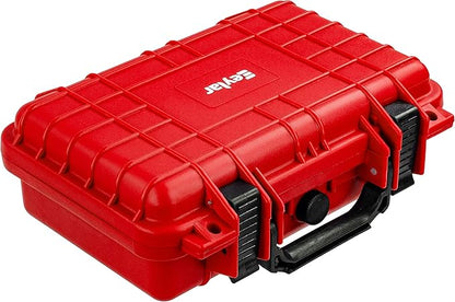 Eylar Protective Gear and Camera Hard Case Waterproof Dry Box with Foam 11.6 Inch 8.3 Inch 3.8 Inch (Red)