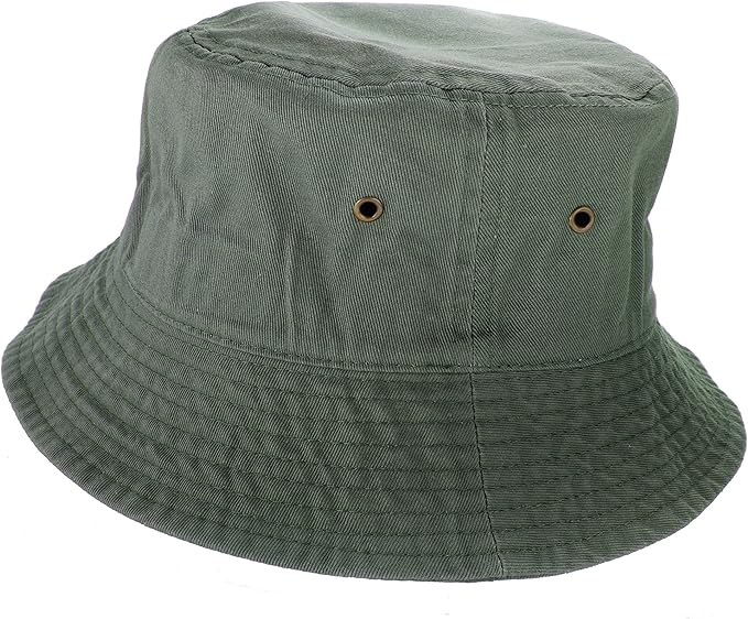 Gelante Solid Color 100% Cotton Bucket Hat for Women and Men Packable Travel Summer Beach Hat