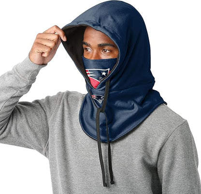 NFL Team Logo Team Color Drawstring Winter Cap Hooded Gaiter Balaclava Face Cover