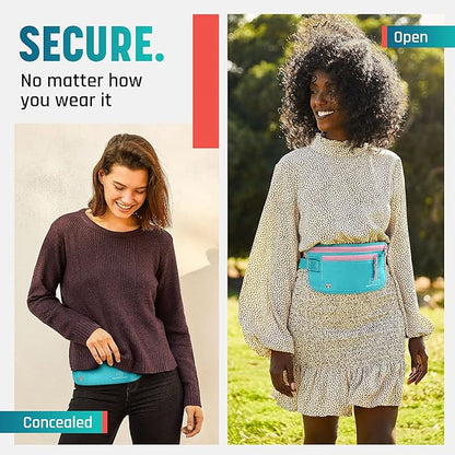 Alpha Keeper Hidden Travel Money Belt - RFID Blocking Waist Wallet & Passport Holder for Women and Men, Anti-Theft Slim Security Pouch
