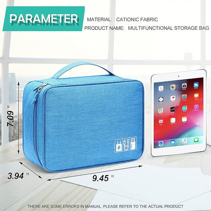 Electronics Organizer Travel Cable Organizer Bag Waterproof Portable Digital Storage Bag Electronic Accessories Case Cable Charger Organizer Case