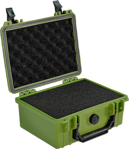 Eylar Protective Camera Hard Case Water & Shock Proof w/Foam, TSA Standards 9.12 inch 7.56 inch 4.37 inch (OD Green)
